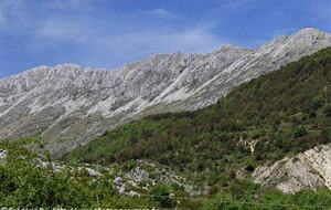 La montagne du Cheiron depuis Gréolières les Neiges