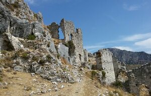 Le col de l'Autaret et Rocca Sparviéra depuis Calençon