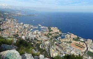d'Eze-gare au Cap d'Ail en passant par la Turbie et Monaco